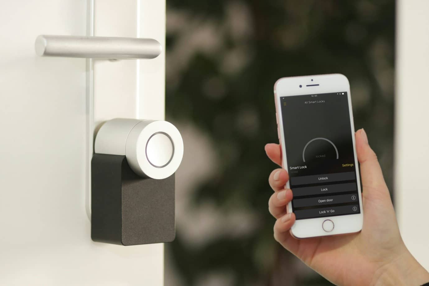 smart home unlocking with a mobile phone