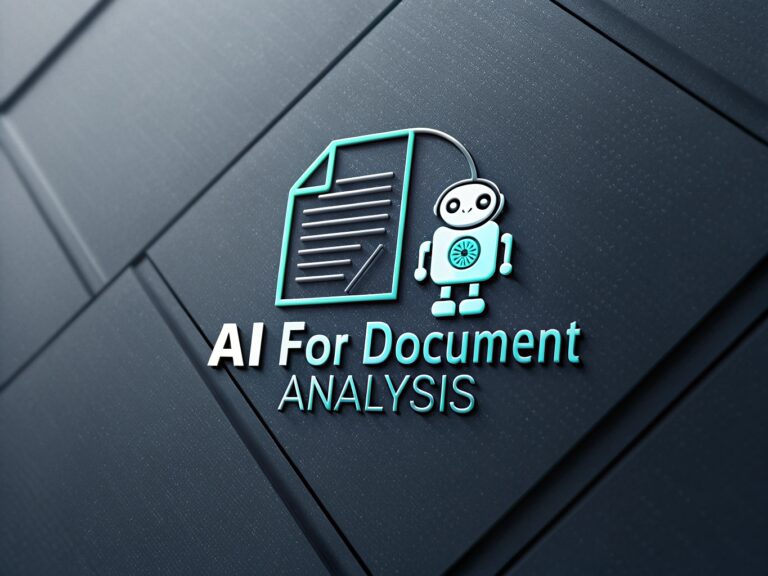 AI for document analysis - artistic impression. 